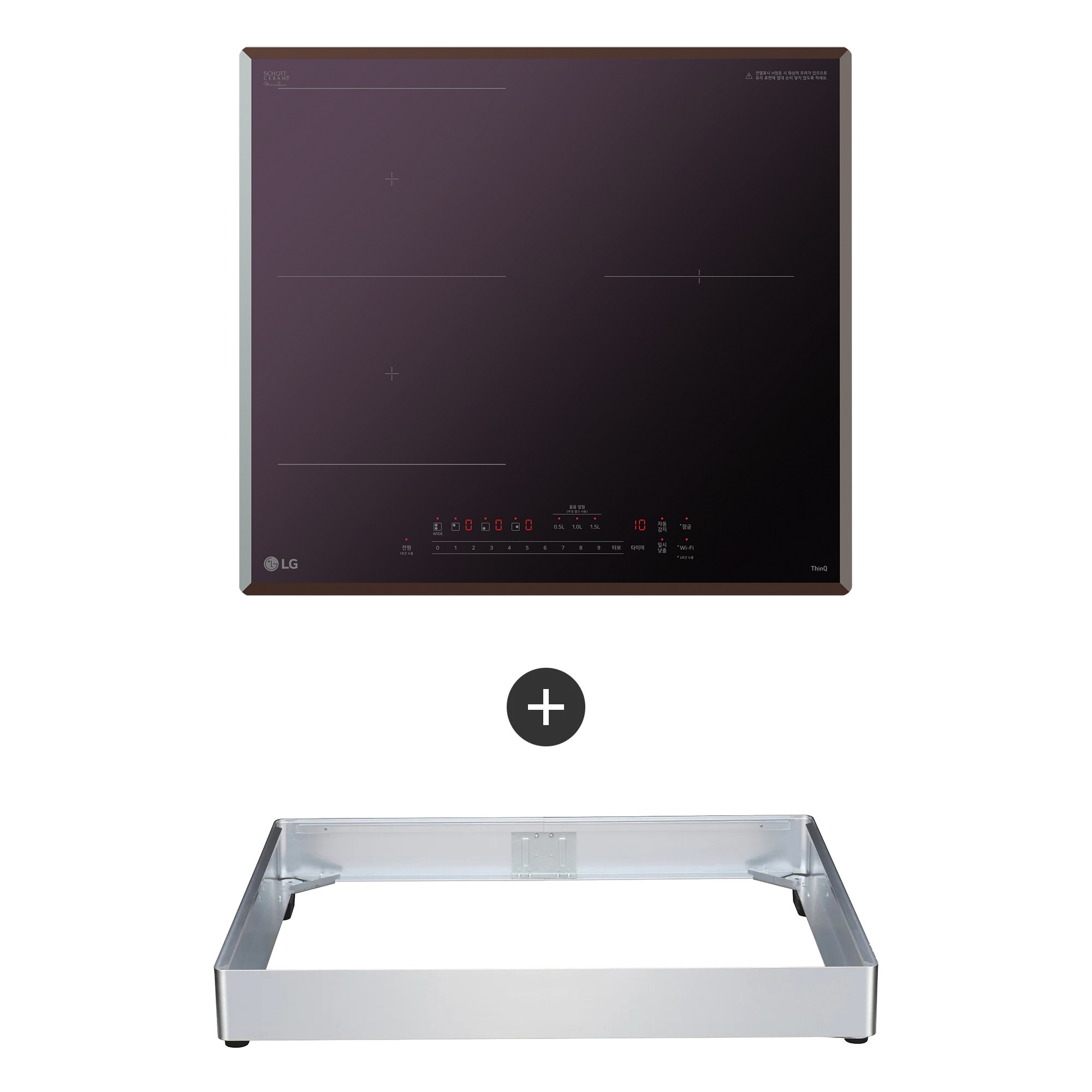 전기레인지 LG 디오스 인덕션 프리스탠딩 (8.5cm 케이스) (BEF3AMB4C.AKOR) 줌이미지 0