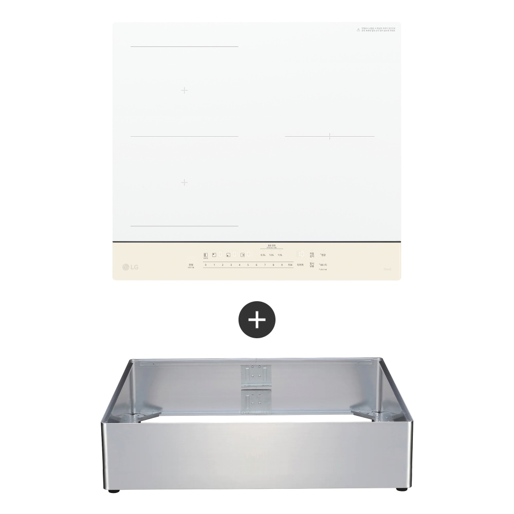 전기레인지 LG 디오스 오브제컬렉션 인덕션 프리스탠딩 (15cm 케이스) (BEF3ANBLA.AKOR1) 메인이미지 0