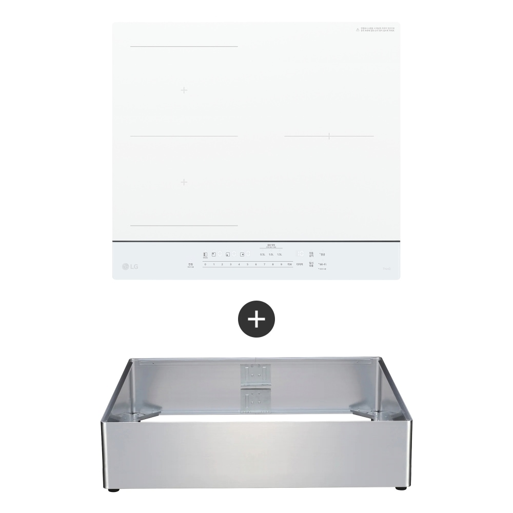전기레인지 LG 디오스 오브제컬렉션 인덕션 프리스탠딩 (15cm 케이스) (BEF3ANSLA.AKOR1) 메인이미지 0