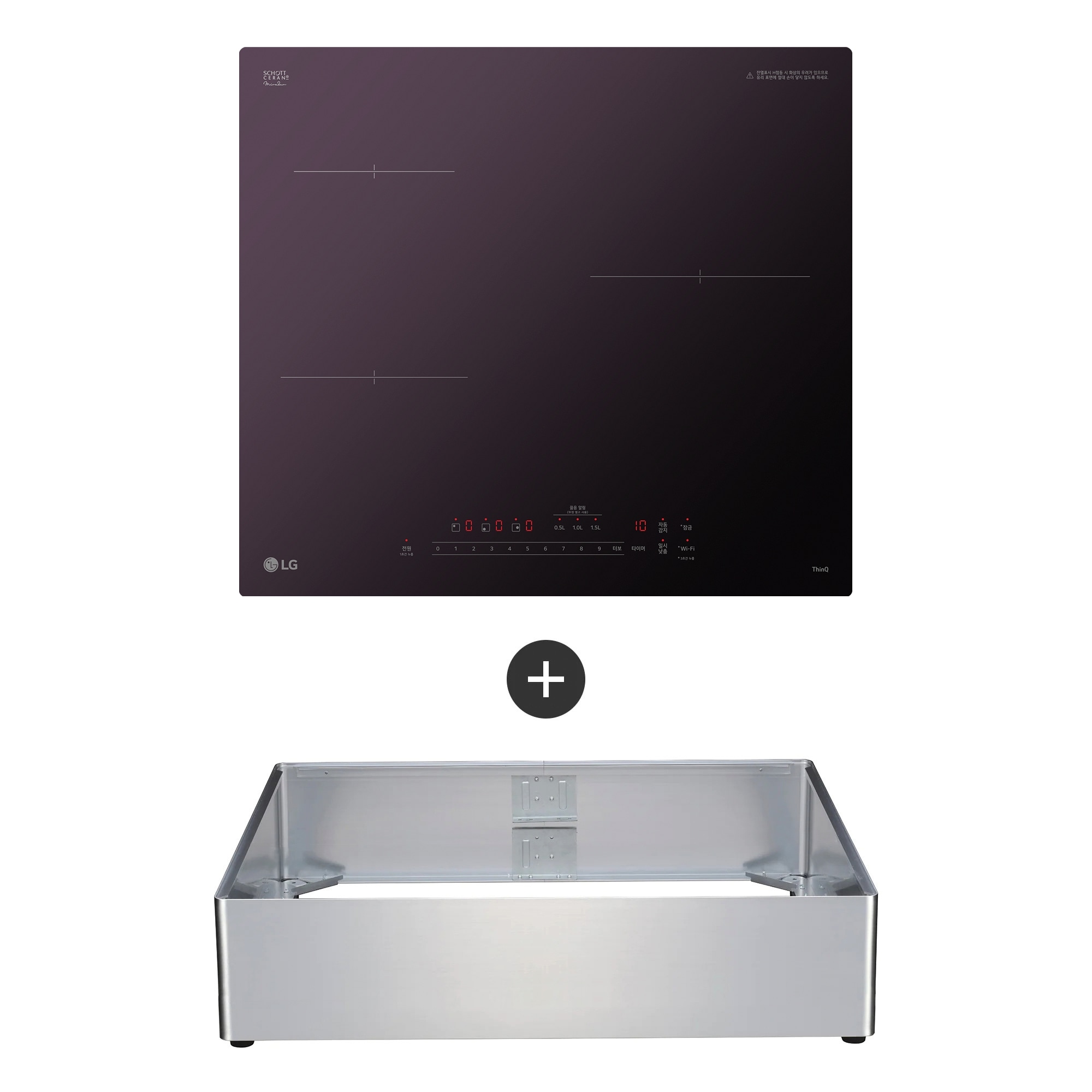 전기레인지 LG 디오스 인덕션 프리스탠딩 (15cm 케이스) (BEI3AMBLOA.AKOR) 줌이미지 1