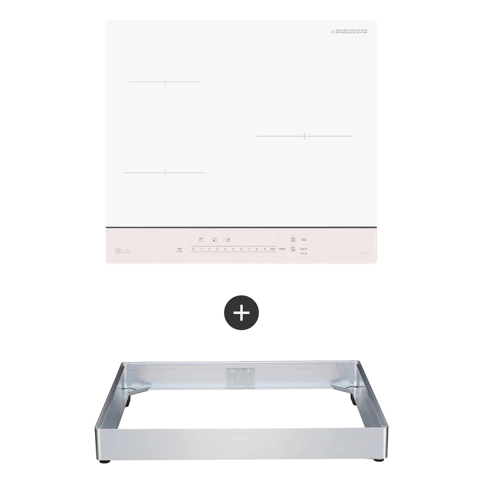 전기레인지 LG 디오스 오브제컬렉션 인덕션 프리스탠딩 (8.5cm 케이스) (BEI3QKBLOC.AKOR) 줌이미지 1