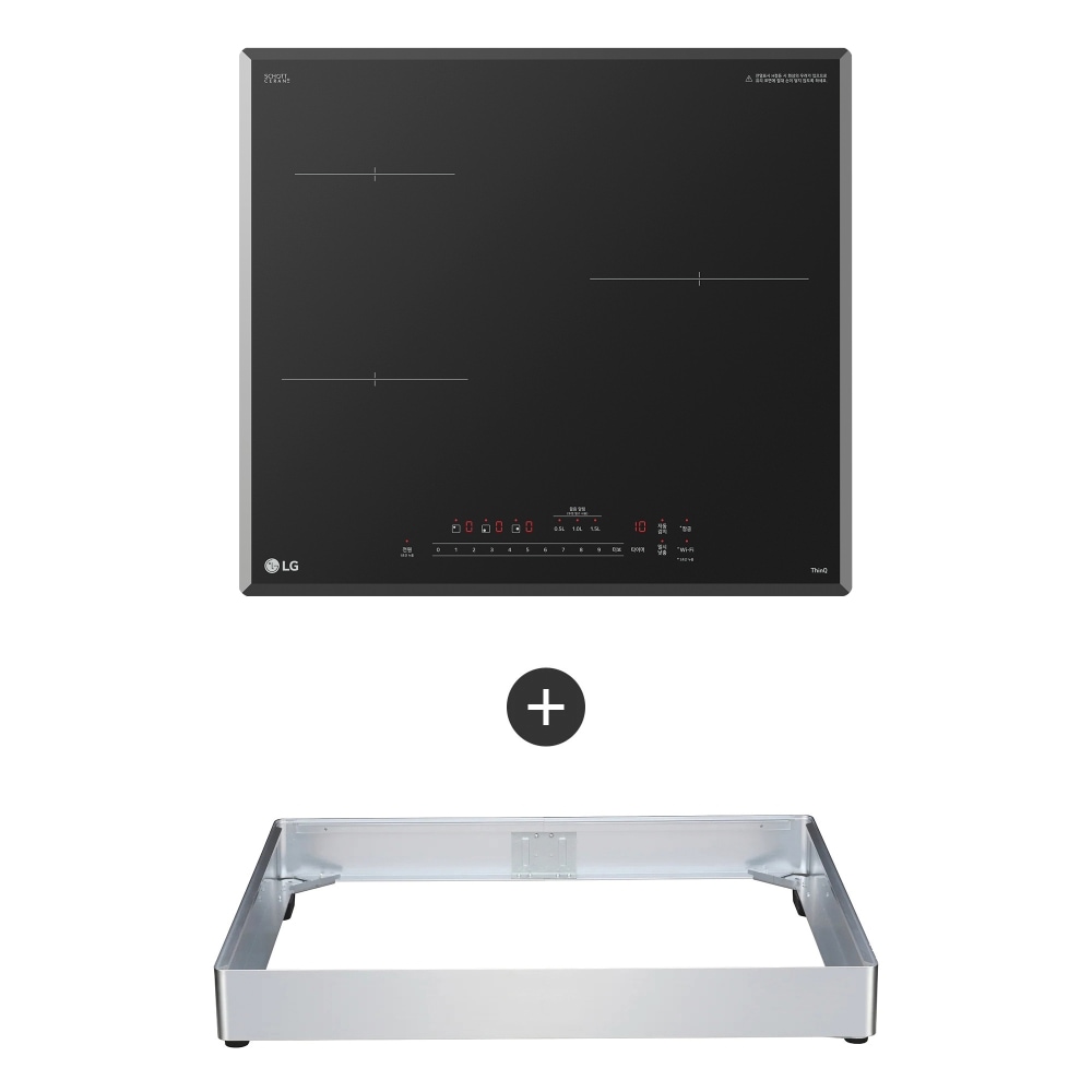 전기레인지 LG 디오스 인덕션 프리스탠딩 (8.5cm 케이스) (BEI3ASB4C.AKOR) 메인이미지 0
