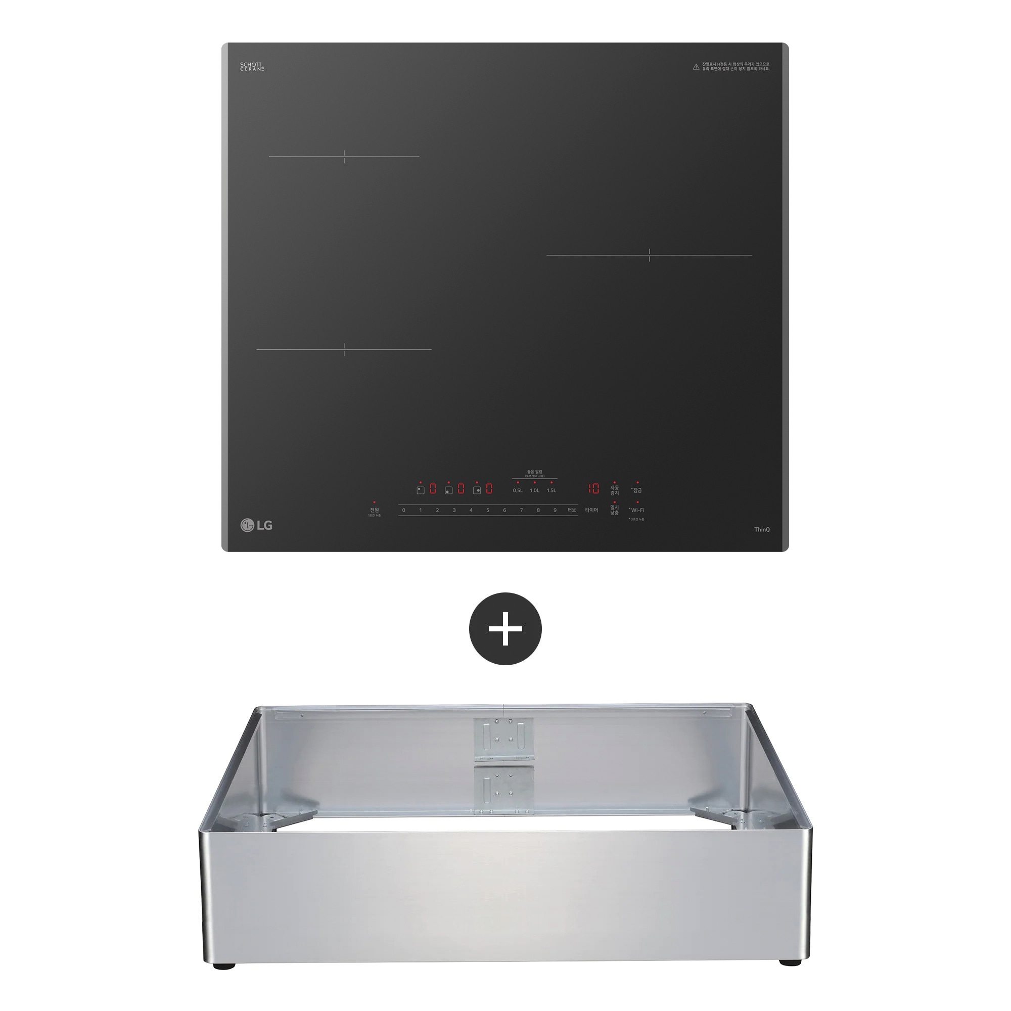 전기레인지 LG 디오스 인덕션 프리스탠딩 (15cm 케이스) (BEI3ASB2OA.AKOR) 줌이미지 0