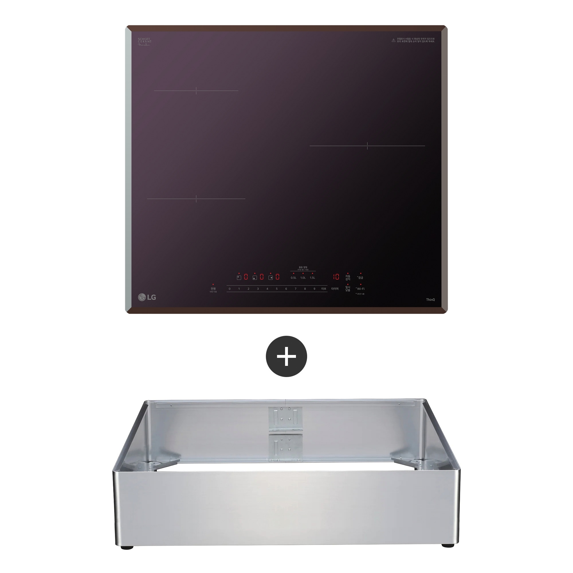 전기레인지 LG 디오스 인덕션 프리스탠딩 (15cm 케이스) (BEI3AMB4EA.AKOR) 줌이미지 1