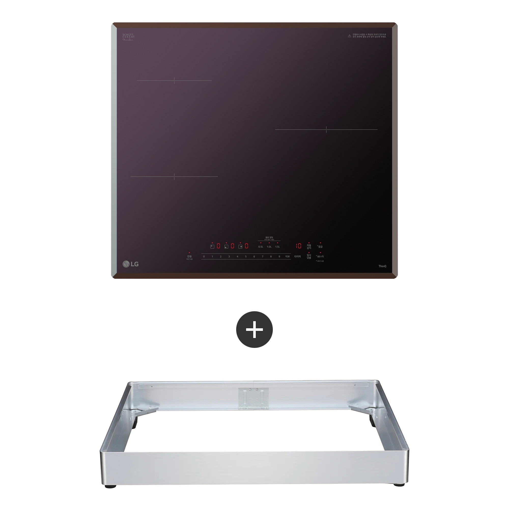 전기레인지 LG 디오스 인덕션 프리스탠딩 (8.5cm 케이스) (BEI3AMB4EC.AKOR) 줌이미지 1