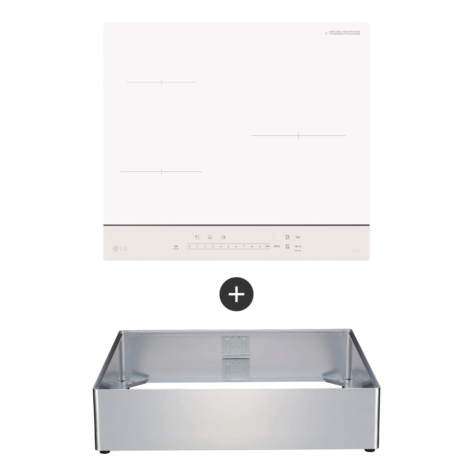 전기레인지 LG 디오스 오브제컬렉션 인덕션 프리스탠딩 (15cm 케이스) (BEI3QKBLOEA.AKOR) 줌이미지 1