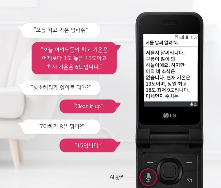 무엇이든 궁금할 땐<Br> AI 음성 서비스2