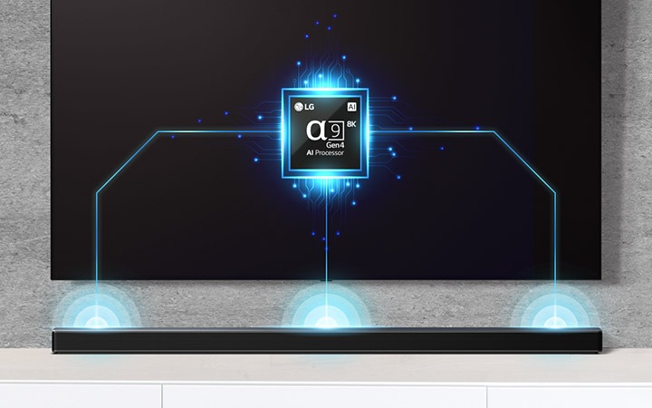 LG 사운드바로 더 생생하게 즐기는<br>LG TV의 인공지능 사운드1