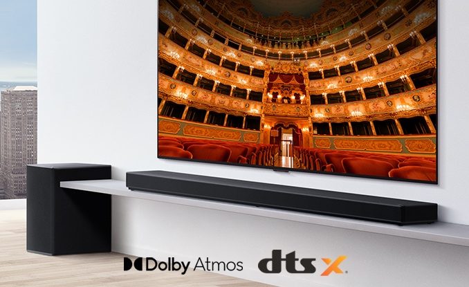 나만의 영화관을 만들어주는<br>Dolby Atmos/DTS:X1