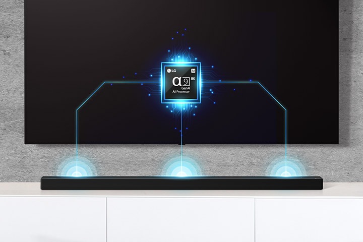 LG 사운드바로 더 생생하게 즐기는<br>LG TV의 인공지능 사운드1