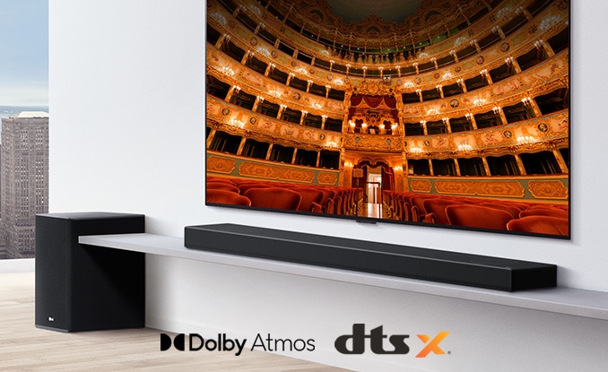 나만의 영화관을 만들어주는<br>Dolby Atmos/DTS:X1