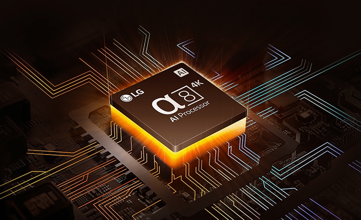 lg_로고와_함께_α7_4k_ai_processor_gen6라는_텍스트가_있는_칩이_복잡한_전자_회로_배경_위에_놓여_있습니다._ai라는_아이콘도_함께_표시되어_있습니다._배경은_다양한_선과_패턴으로_구성되어_있으며,_빛나는_선들이_교차하고_있습니다.