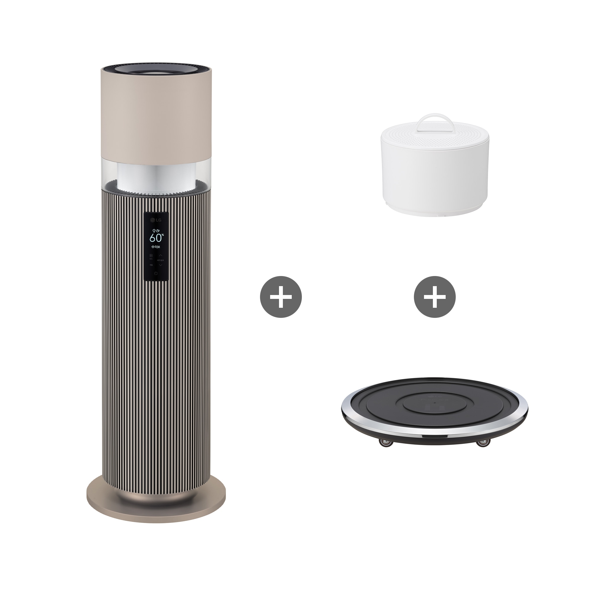  LG 퓨리케어 오브제컬렉션 하이드로타워 + 무빙휠 세트 (HY703RCAAHM.AKOR) 썸네일이미지 0