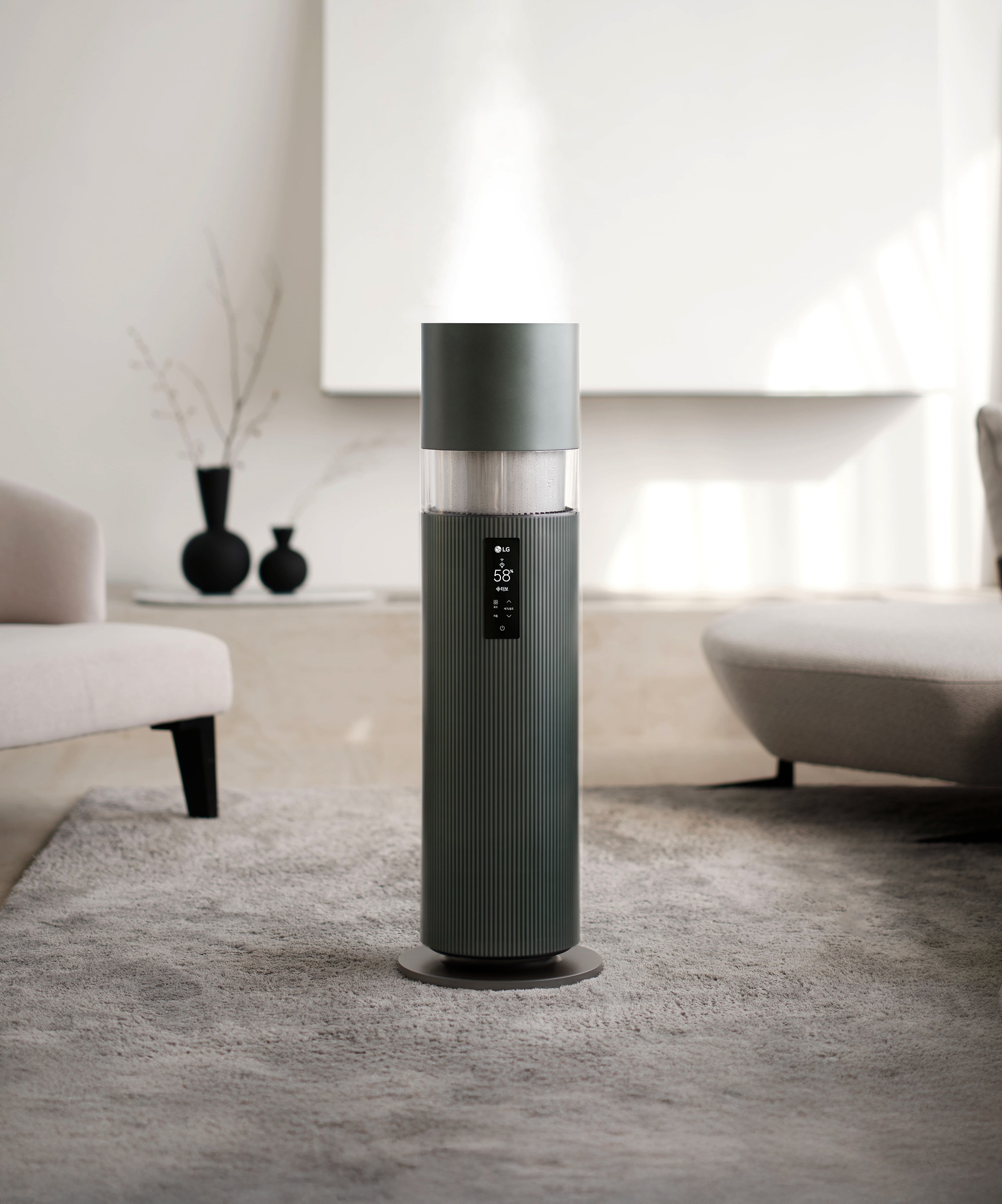 가습기 LG 퓨리케어 오브제컬렉션 하이드로타워 + 급수비커 세트 (HY704RGUAB.AKOR) 메인이미지 0