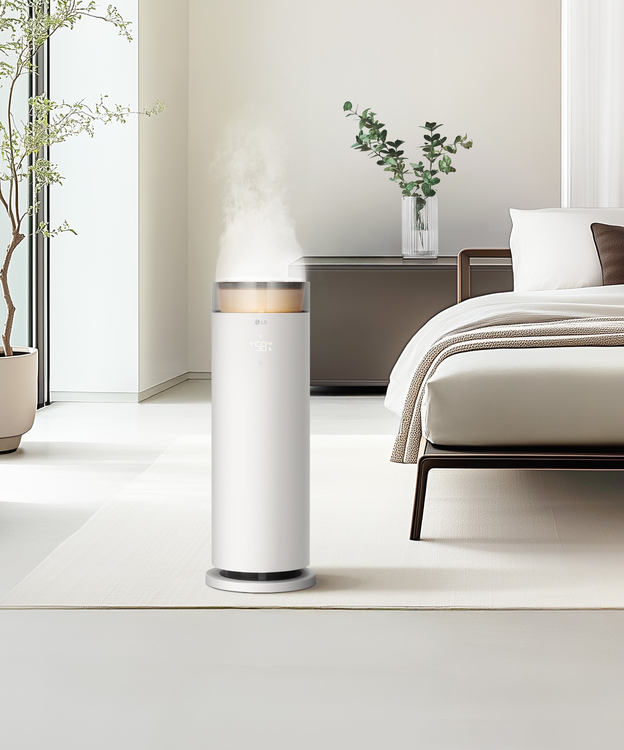 가습기 LG 퓨리케어 오브제컬렉션 하이드로에센셜 + 무빙휠 세트 (HY505RWLAHM.AKOR) 메인이미지 0