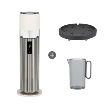 LG전자 [구독/렌탈]LG 퓨리케어 오브제컬렉션 하이드로타워 + 무빙휠 + 급수비커 세트 HY705RSUAMB (자가관리/의무사용72개월/정수필터12개월/설치비포함)