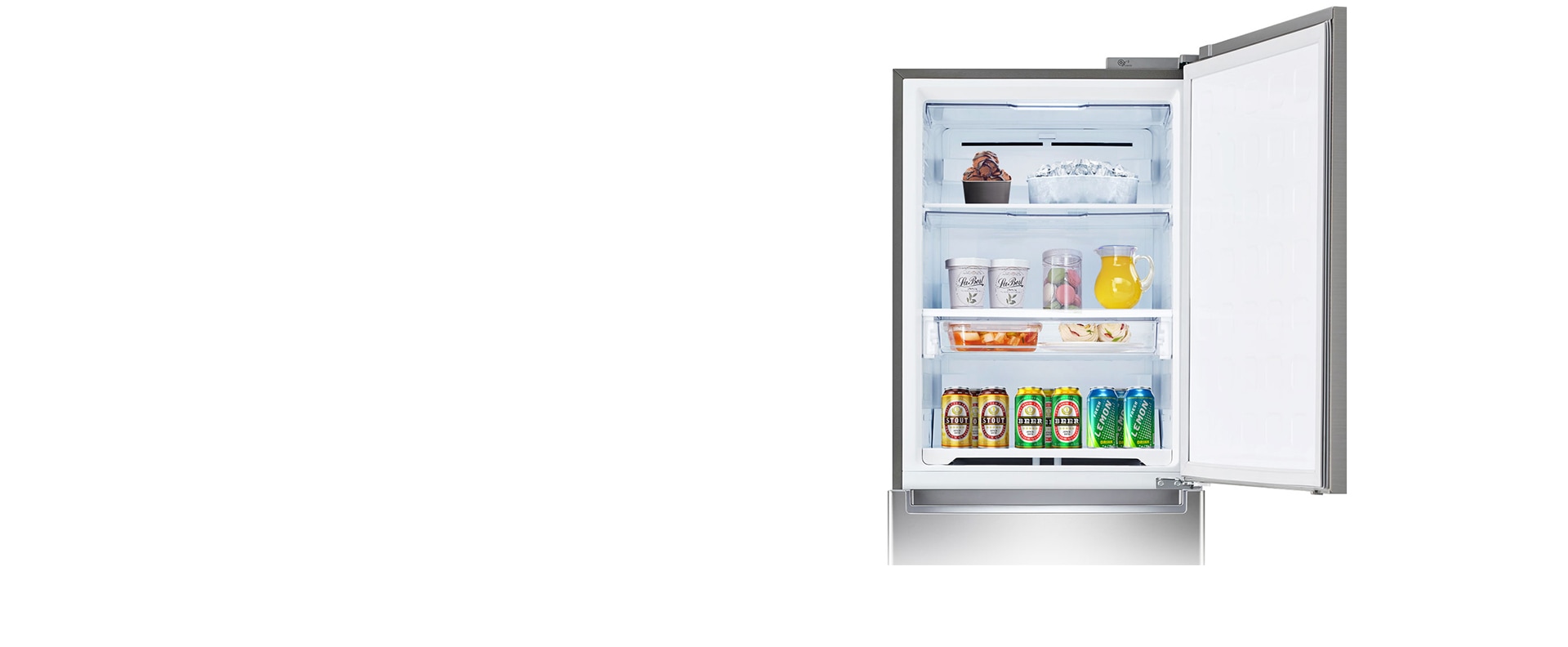 상칸을 냉동 또는 냉장으로1