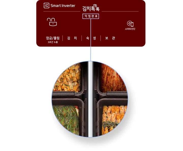 김치를 빠르게 숙성시키는<br>익힘 모드2