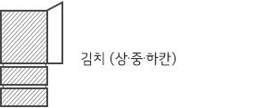 김치(상좌, 상우, 하칸)