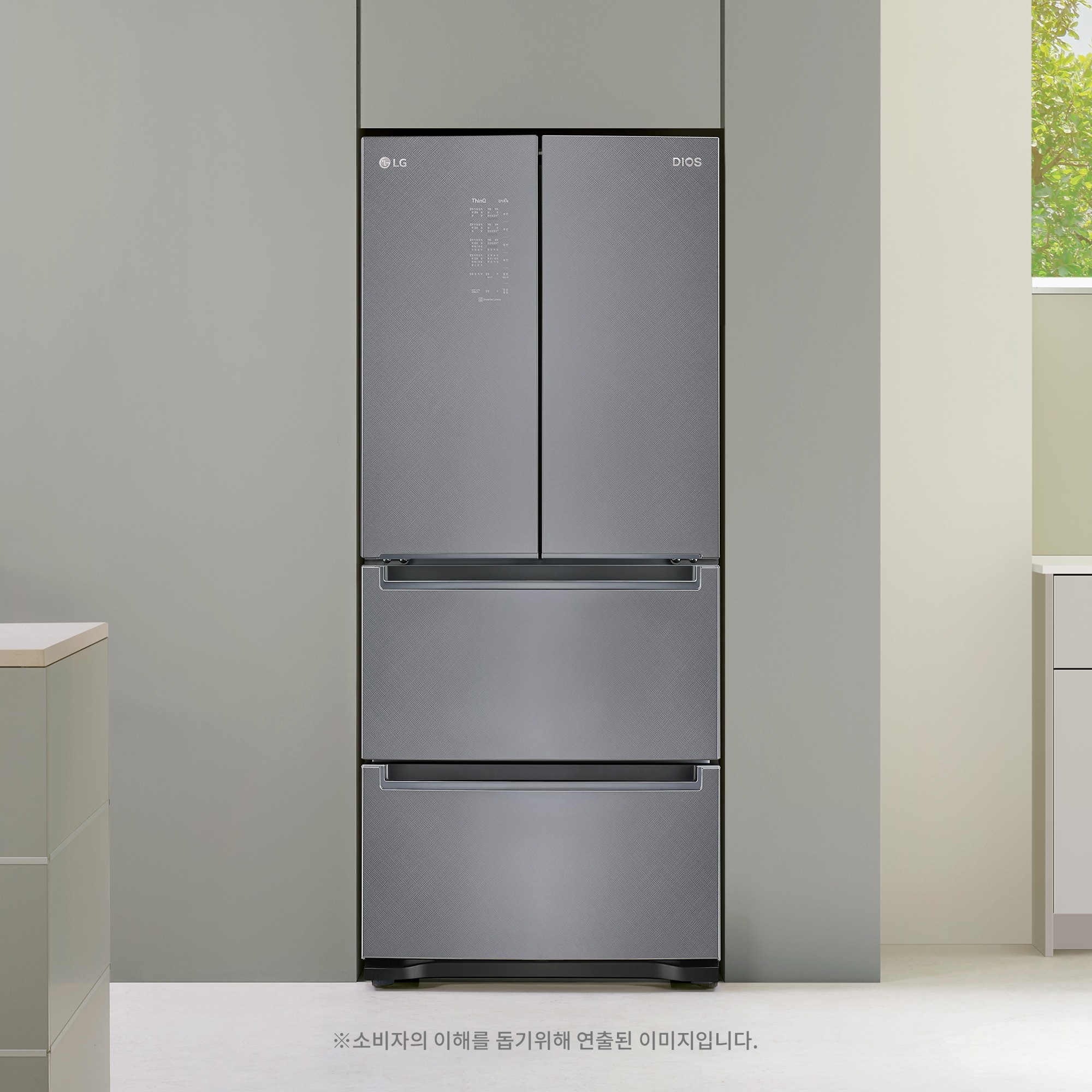 김치냉장고 LG 디오스 김치톡톡 (K411SN191.AKOR) 줌이미지 0