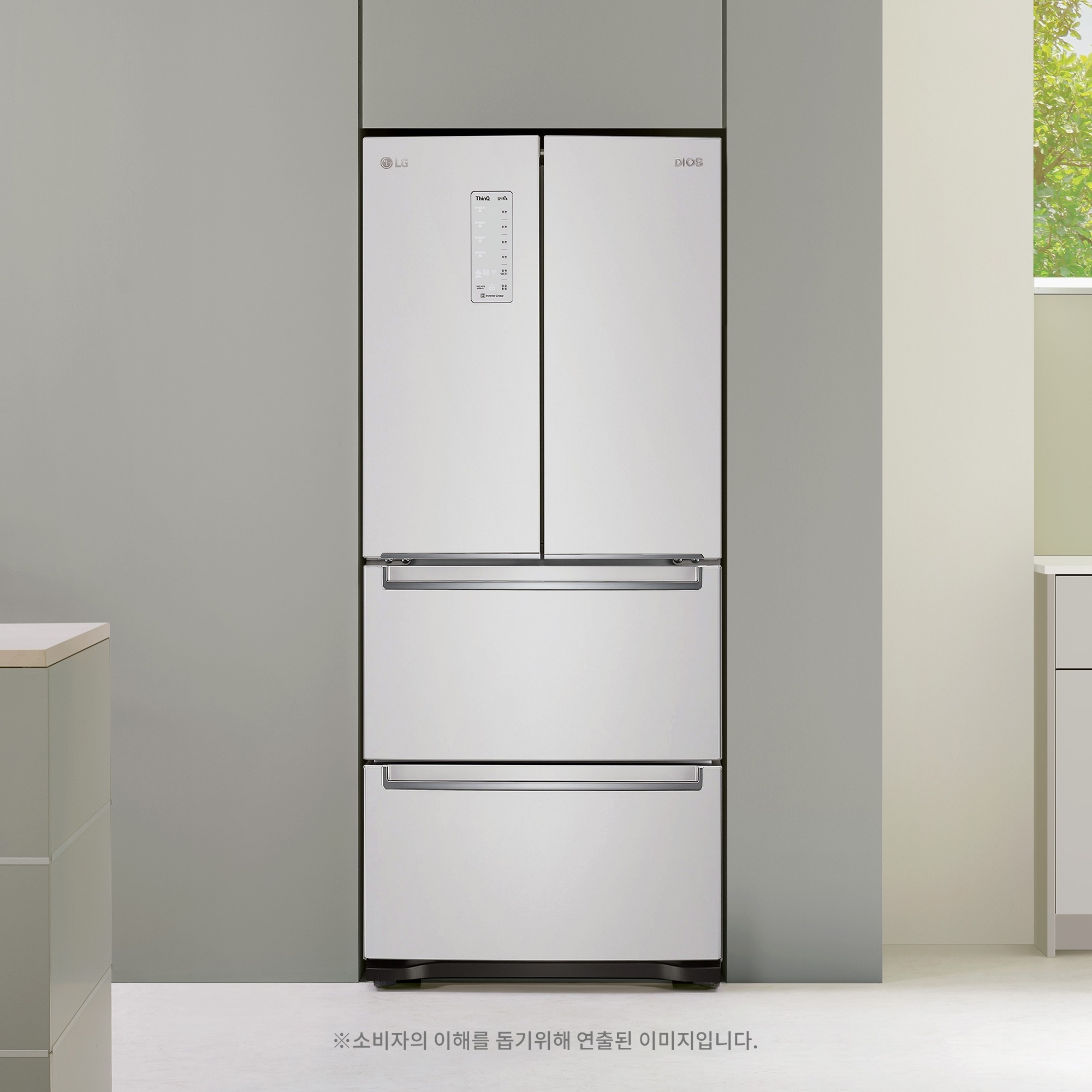 김치냉장고 LG 디오스 김치톡톡 (K411W141.AKOR) 줌이미지 0