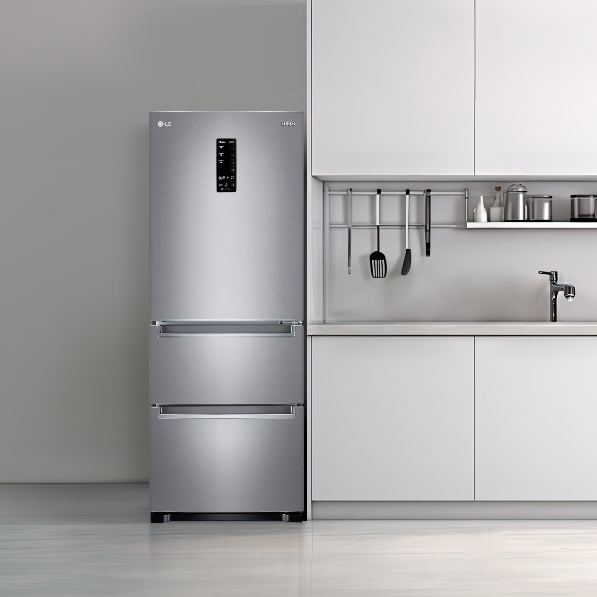 김치냉장고 LG 디오스 김치톡톡 (K337S143.AKOR) 줌이미지 1