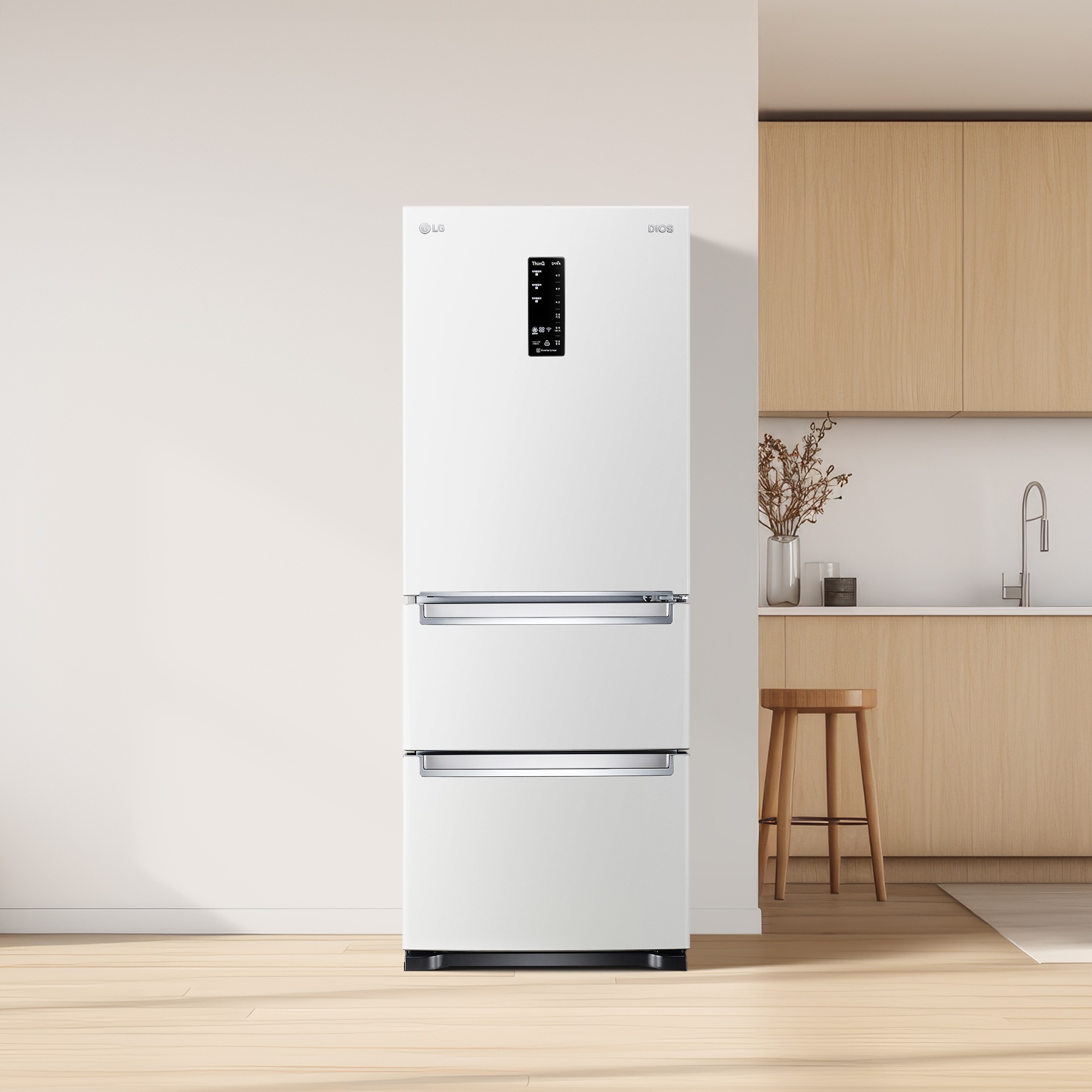 김치냉장고 LG 디오스 김치톡톡 (K337W143.AKOR) 줌이미지 0