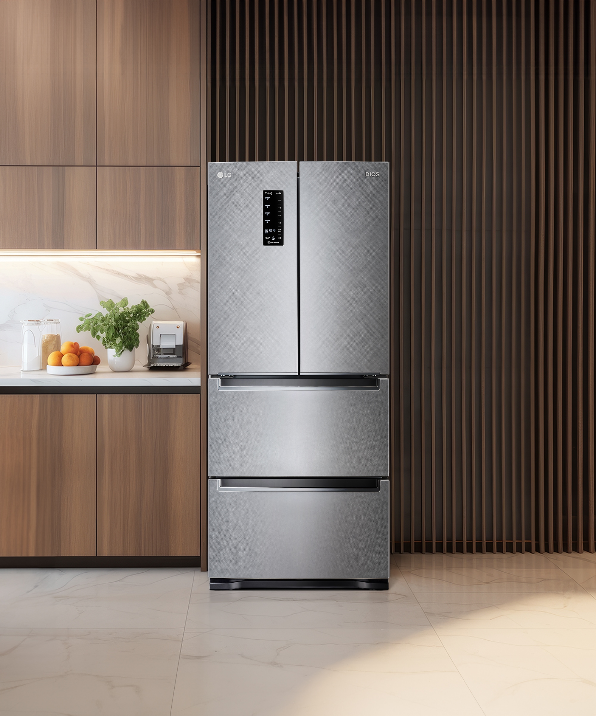 김치냉장고 LG 디오스 김치톡톡 스탠드형 (K417SN143.AKOR) 메인이미지 0