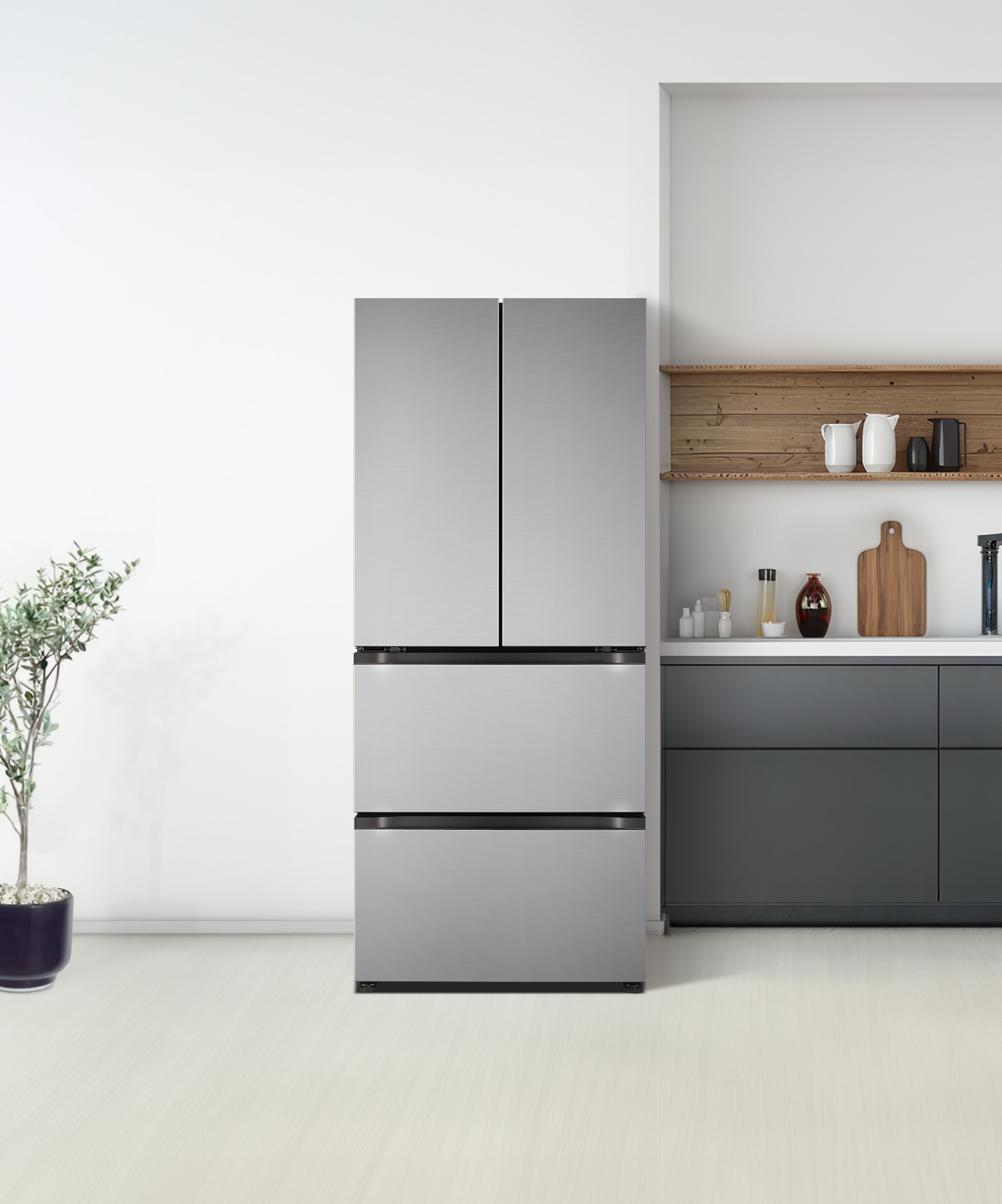 김치냉장고 LG 디오스 오브제컬렉션 김치톡톡 (Z408MPSF13.AKOR) 메인이미지 0
