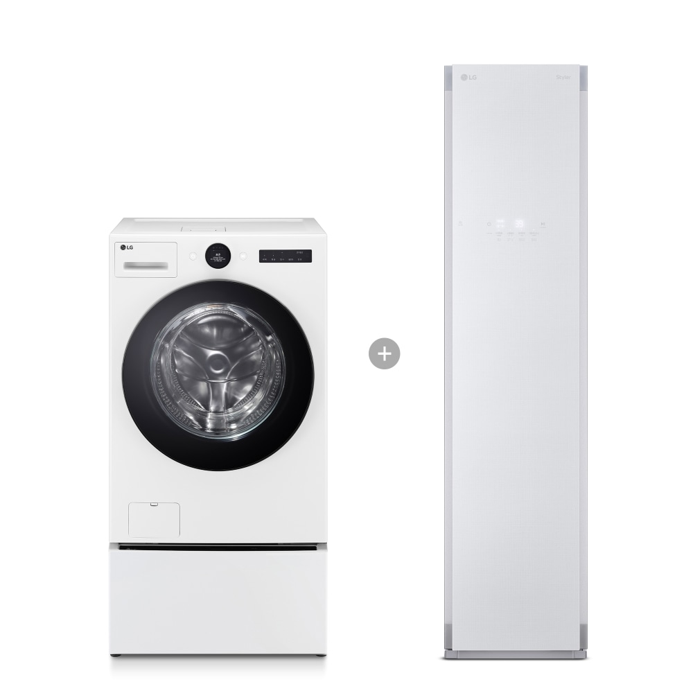의류관리기 LG 트롬 오브제컬렉션 워시콤보 + LG 스타일러 (WAX-3JW.CKOR) 메인이미지 0