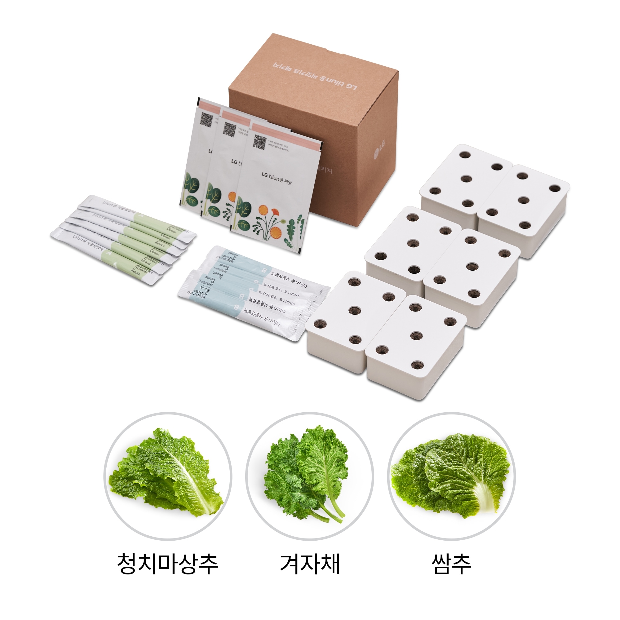 식물생활가전 LG 틔운용 씨앗키트 패키지 (푸릇한 패키지 A) (LPL11.AKOR) 줌이미지 1