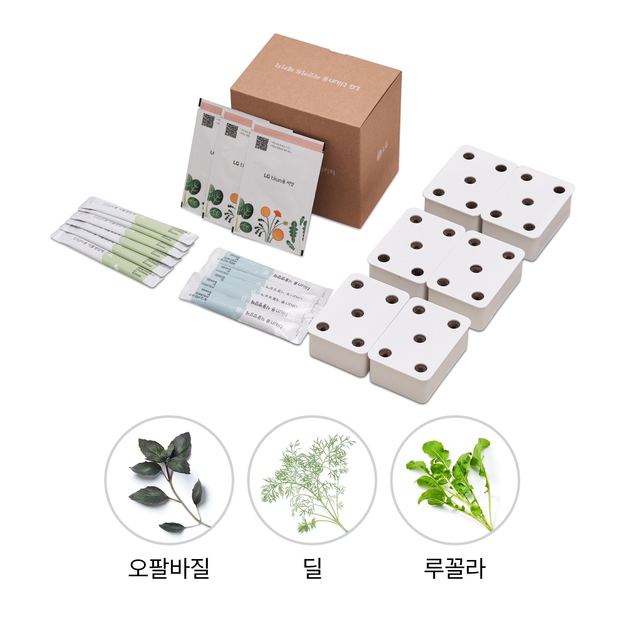 식물생활가전 LG 틔운용 씨앗키트 패키지 (향긋한 패키지 A) (LPH11.AKOR) 줌이미지 1
