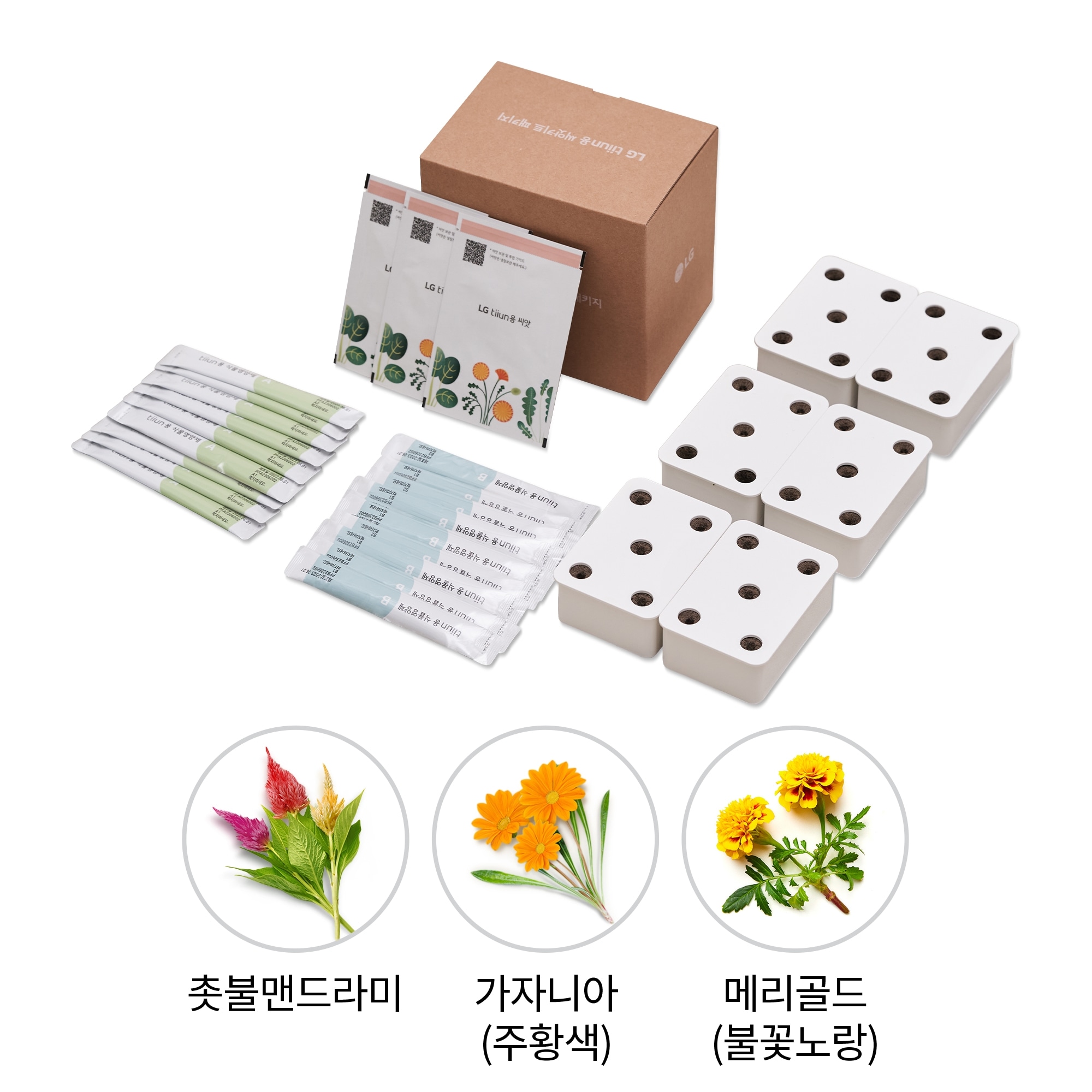 식물생활가전 LG 틔운용 씨앗키트 패키지 (어여쁜 패키지 A) (LPF11.AKOR) 줌이미지 1