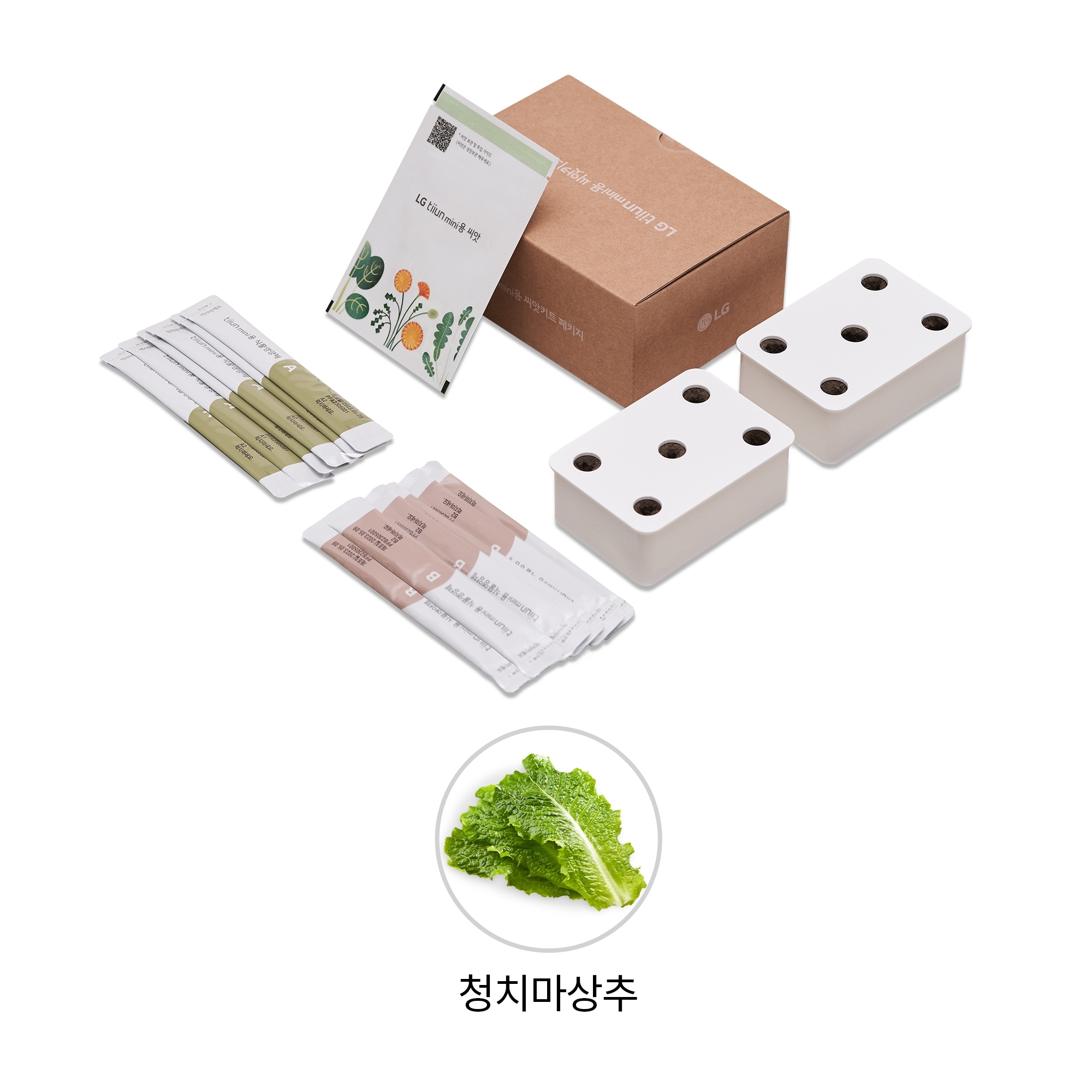 식물생활가전 LG 틔운 미니용 씨앗키트 패키지 (청치마 상추) (LPM11.AKOR) 줌이미지 0