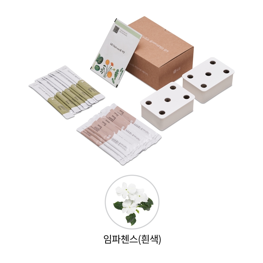 식물생활가전 LG 틔운 미니용 씨앗키트 패키지 (임파첸스 흰색) (LPM26.AKOR) 메인이미지 0