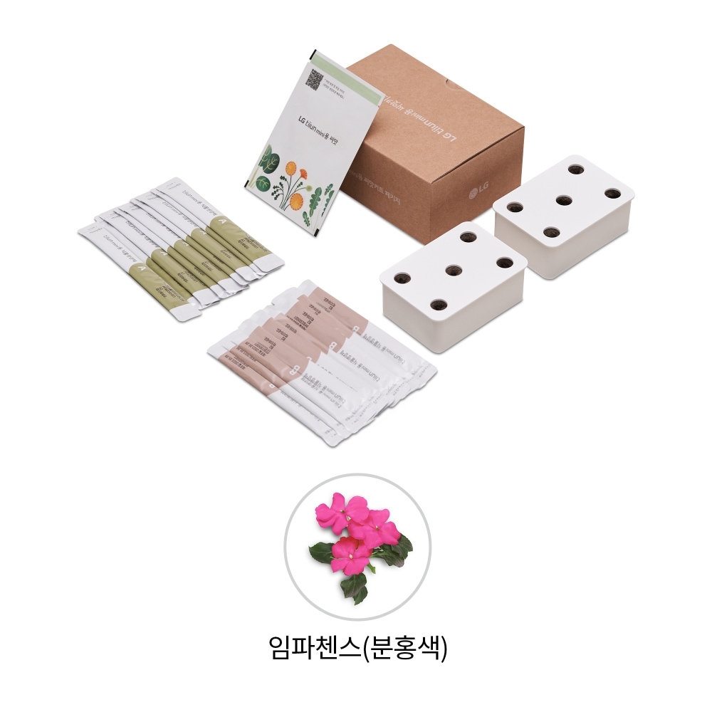 식물생활가전 LG 틔운 미니용 씨앗키트 패키지 (임파첸스 분홍색) (LPM32.AKOR) 메인이미지 0