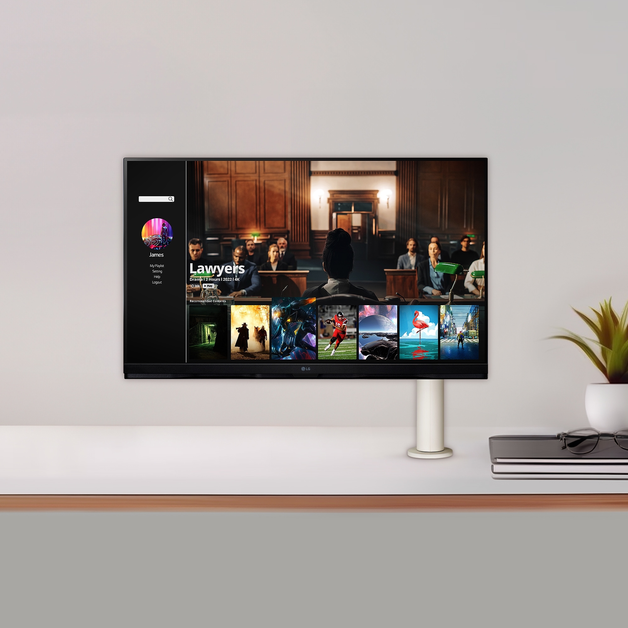 모니터 LG 스마트 모니터 (32SQ780SW.BKR) 줌이미지 1