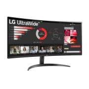 모니터 LG 울트라와이드 모니터 (34WR50QC.BKR) 썸네일이미지 2