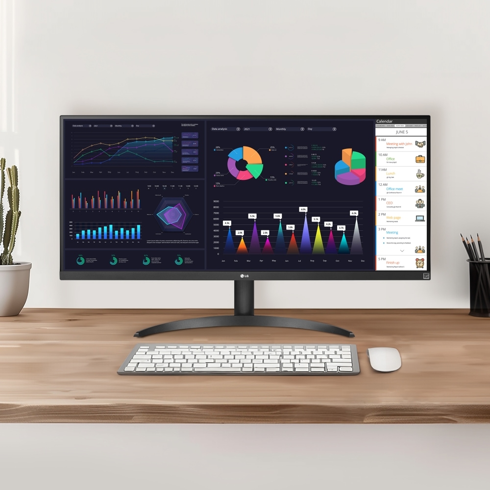 모니터 LG 울트라와이드 모니터 (34WQ500.BKR) 메인이미지 1