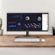 모니터 LG 울트라와이드 모니터 (34WQ500.BKR) 썸네일이미지 1
