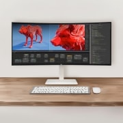 모니터 LG 울트라와이드 모니터 (38WR85QC.BKR) 썸네일이미지 1