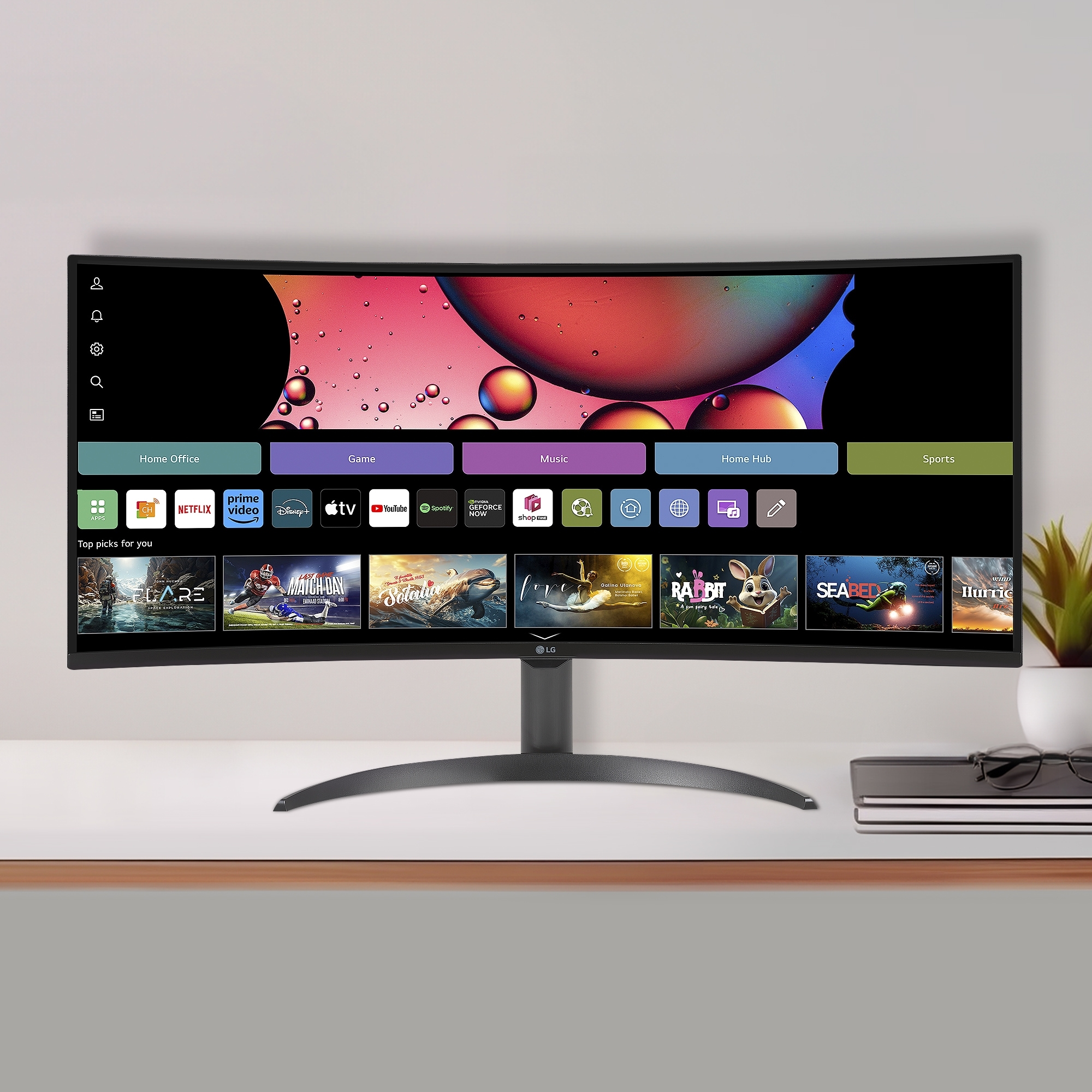 모니터 LG 스마트모니터 (34SR60QC.BKR) 줌이미지 1