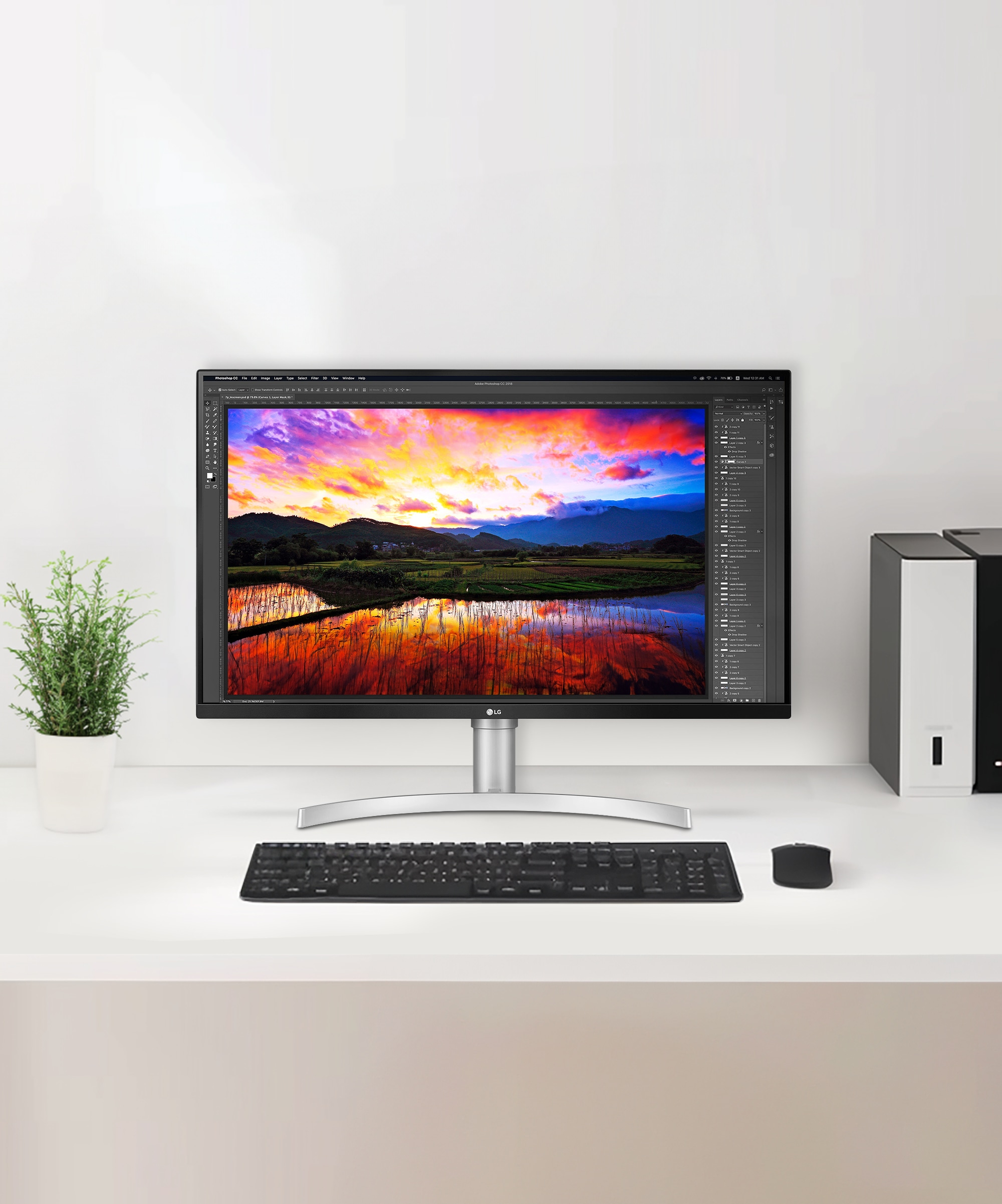 모니터 LG 울트라HD 모니터 (32UN650K.BKR) 메인이미지 0