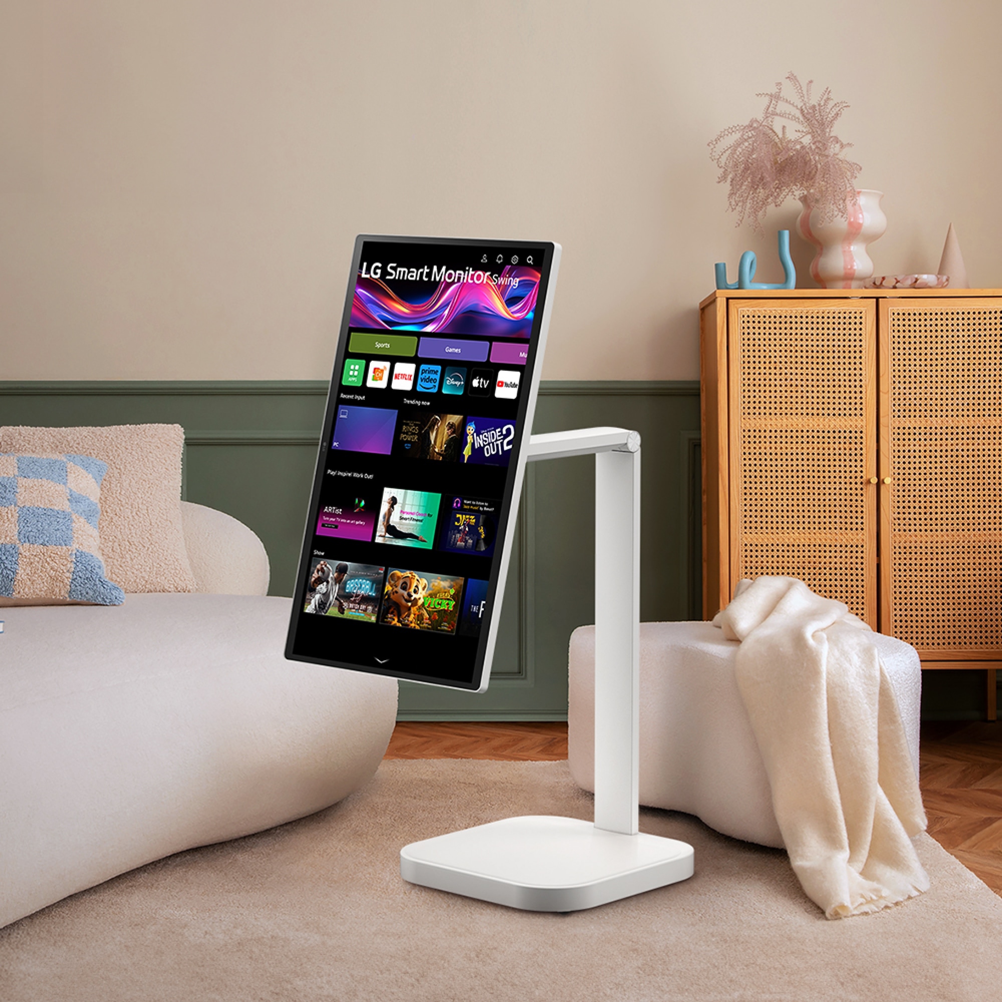 모니터 LG 스마트모니터 스윙 (32U889SAW.BKR) 줌이미지 1