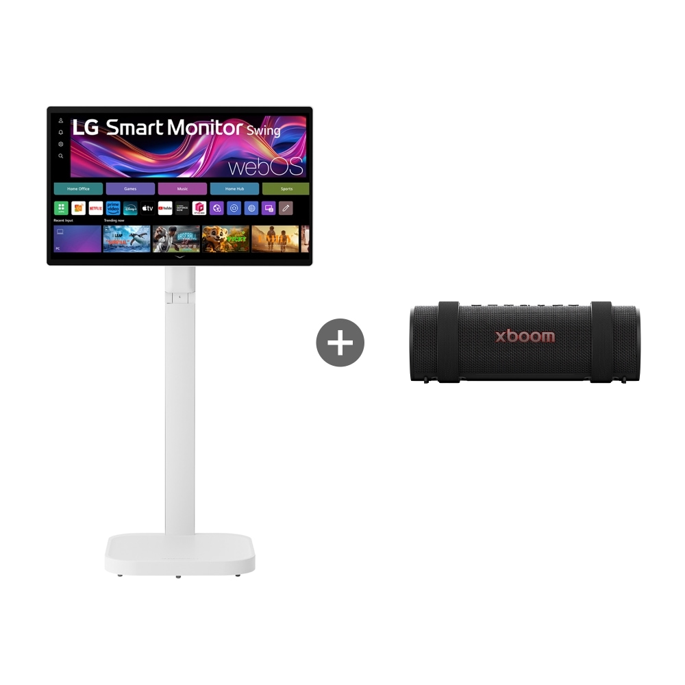 모니터 LG 스마트모니터 스윙 + LG 엑스붐 그랩 (32U889SAW.BKGRAB) 메인이미지 0