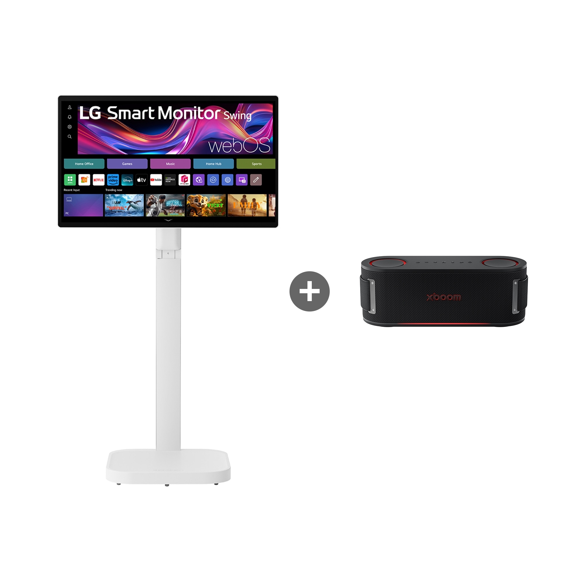 모니터 LG 스마트모니터 스윙 + LG 엑스붐 바운스 (32U889SAW.BKBOUNC) 줌이미지 1