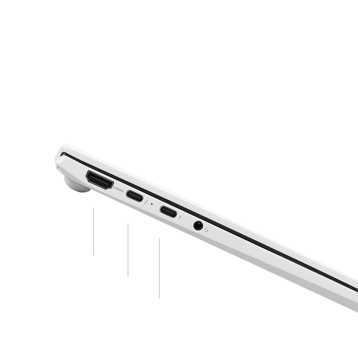 좌측 HDMI, USB4/썬더볼트4