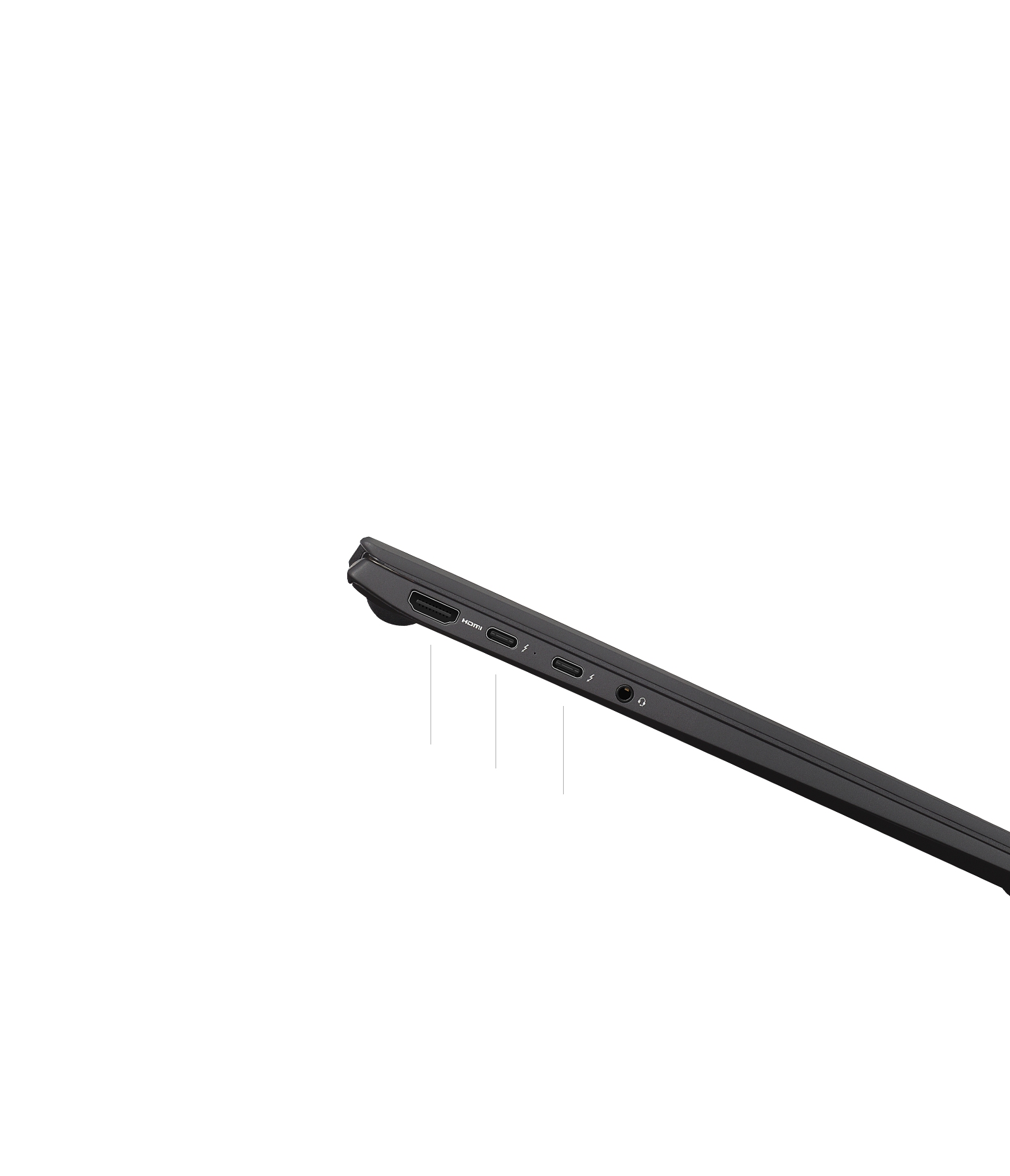좌측 HDMI, USB4/썬더볼트4