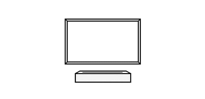 LG 시네빔은 벽면 투사가 가능합니다2