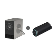 프로젝터 LG 시네빔 큐브 (Qube) + LG 엑스붐 Go (HU710PB.BXG5QBK) 썸네일이미지 1